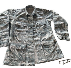 Jacket Coat Military Size 36 L Utility Field US Air Force Camo flage Military